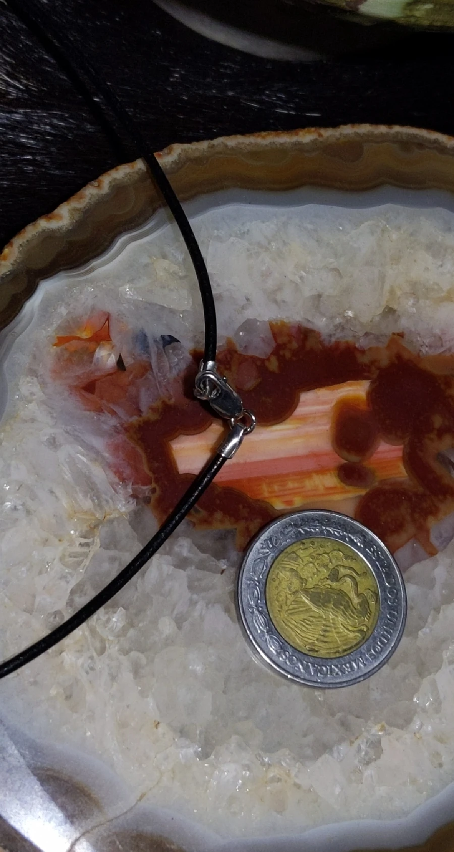 Australian White Opal, Tigers Eye Tower & Raw Citrine Necklace product image (8)