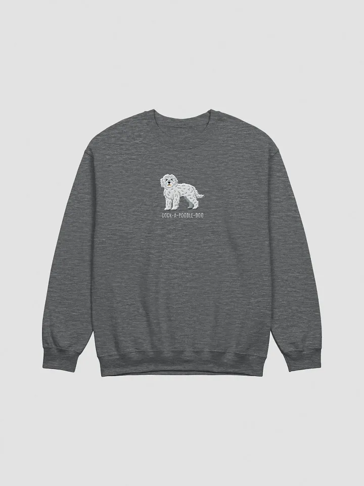 Cock-A-Poodle-Doo Sweatshirt (Embroidered) of a Cockapoo(White) product image (7)