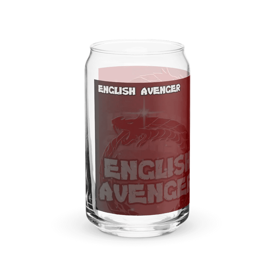 English Avenger Logo Graphic Can Shaped Glass product image (10)