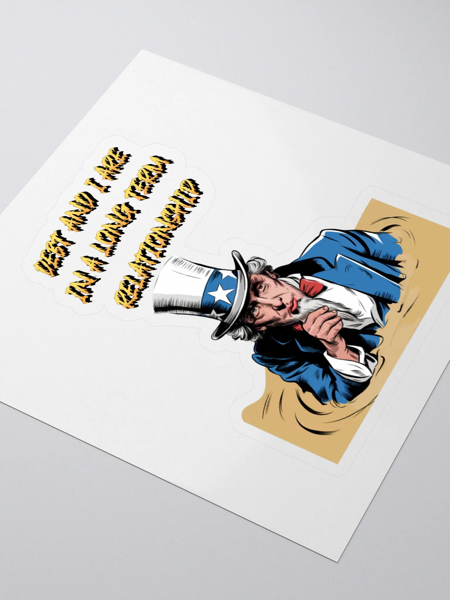 Debt And I Are In A Long Term Relationship Funny Sticker product image (3)