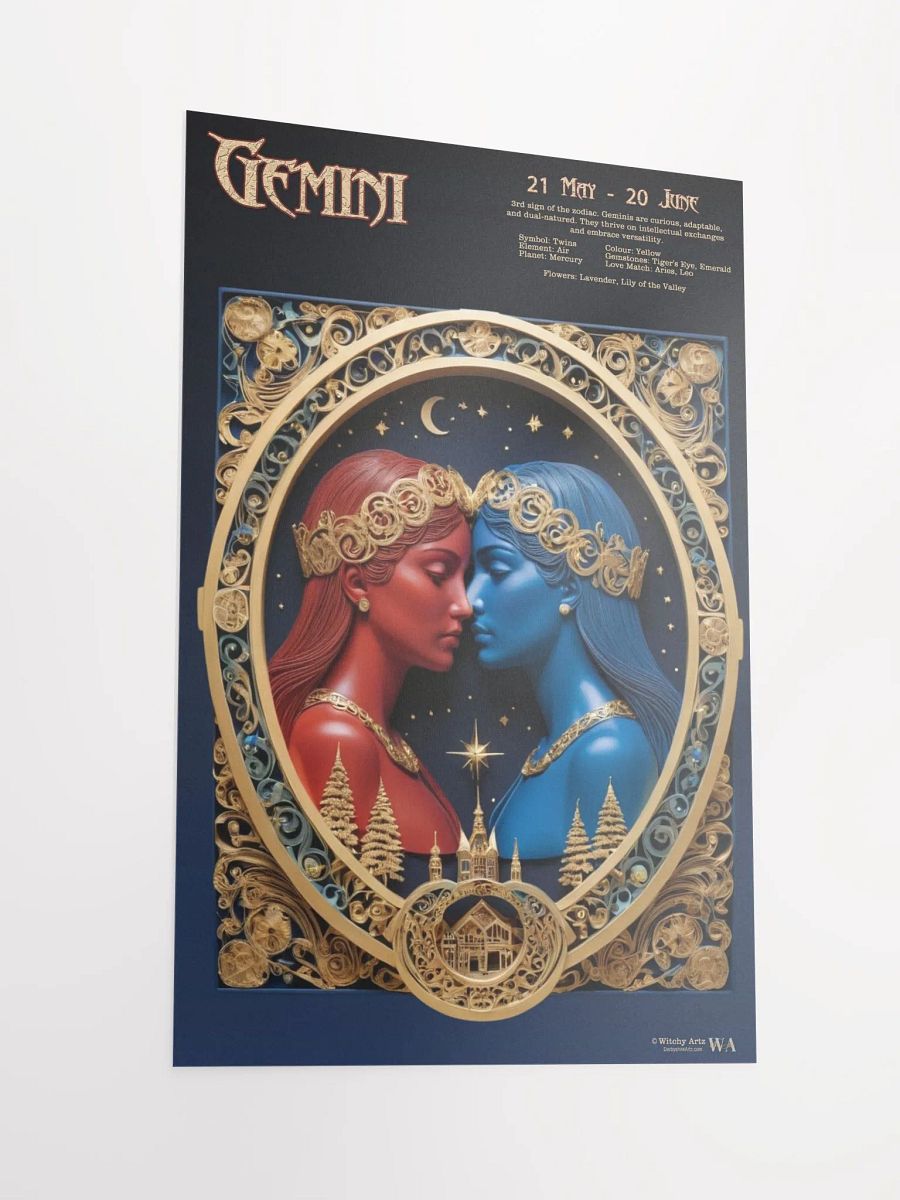 Western Zodiac Poster - GEMINI product image (2)