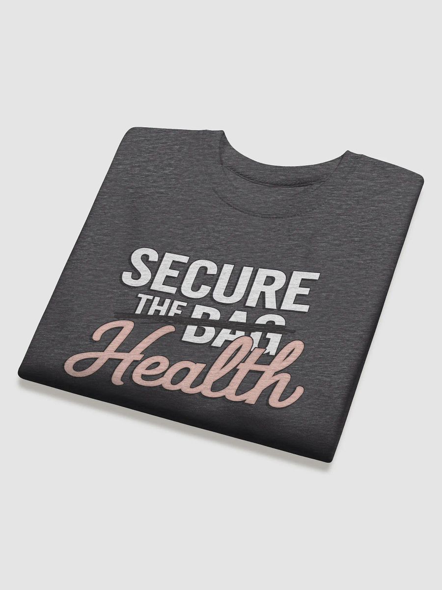 "Secure Health" Premium Unisex Charcoal Grey Sweatshirt product image (6)
