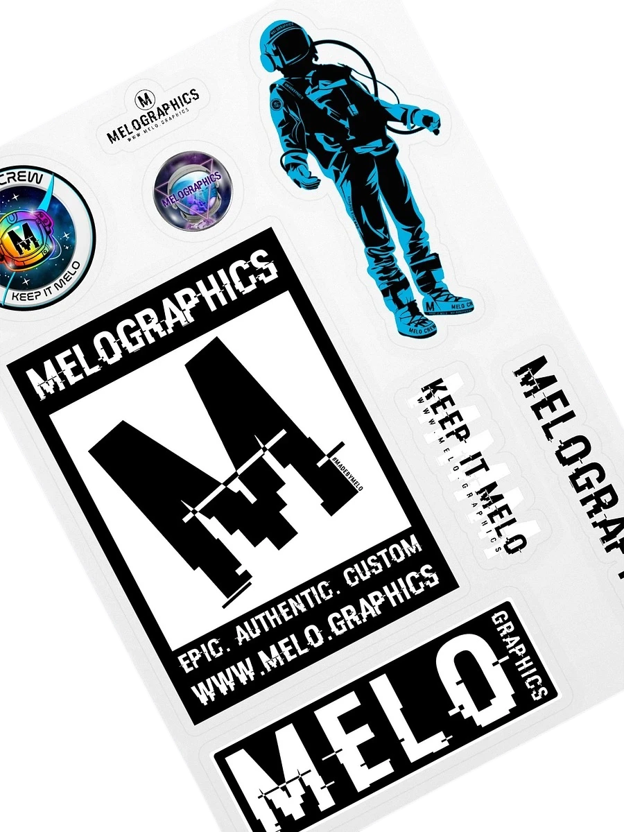 #MeloCrew Swag Pack - Digital Edition & Sticker Sheet | #MadeByMELO product image (2)