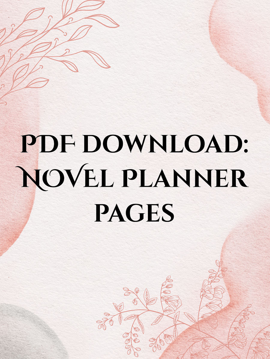 PDF Download: Novel Planner Pages product image (1)