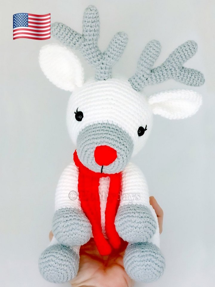 USA Pattern - Amigurumi Crochet Reindeer product image (1)