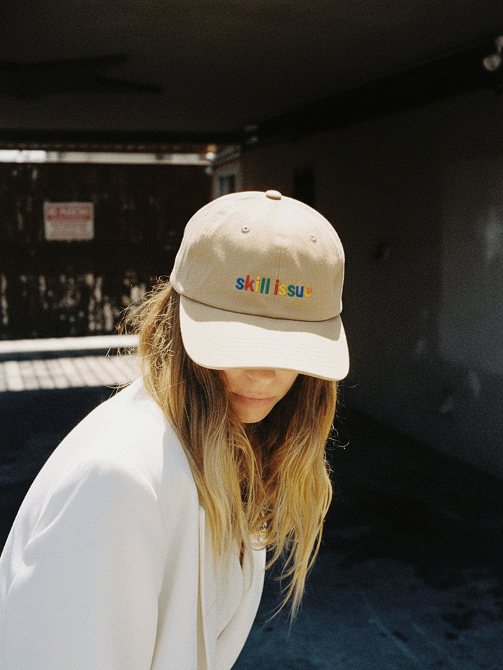 "skill issue" dad hat - 100% chino cotton product image (1)