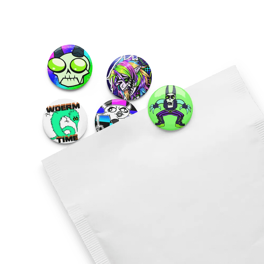 Raveyard Themed Buttons! product image (4)