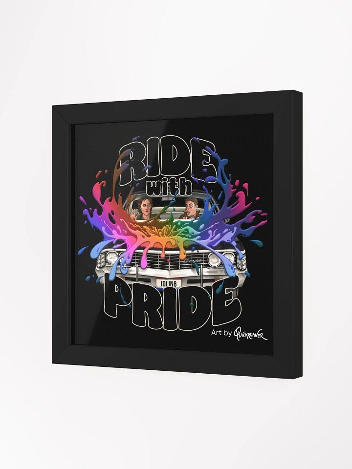 Ride with Pride Poster - Framed product image (2)