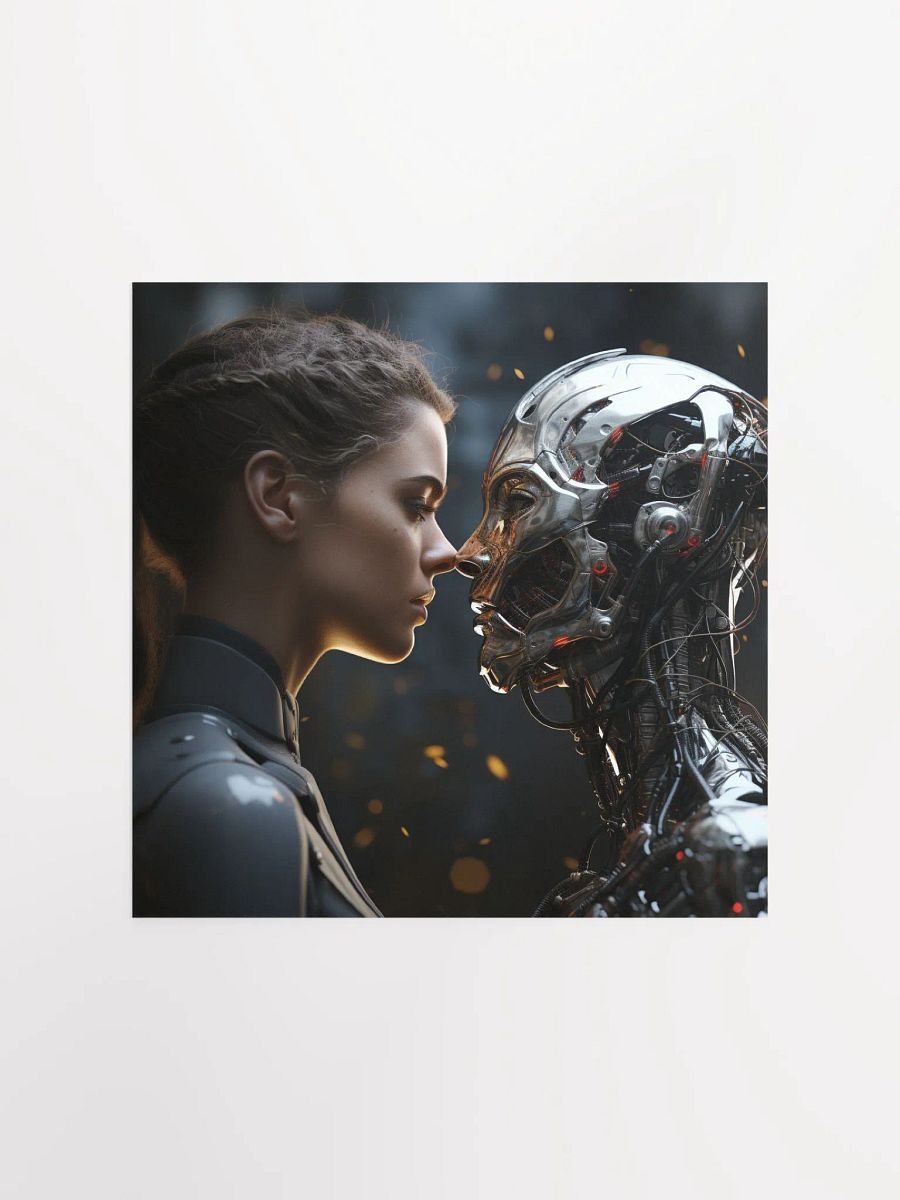 Girl with Robot Wall Art product image (1)