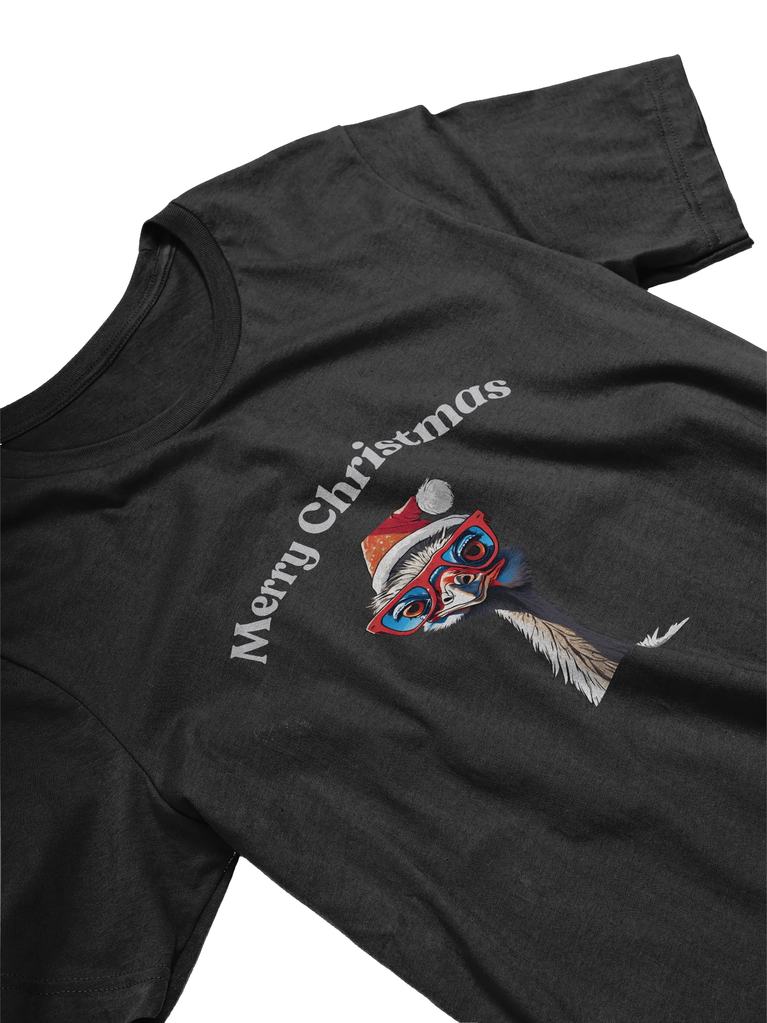 Festive Emu Merry Christmas T-Shirt - Silver product image (3)