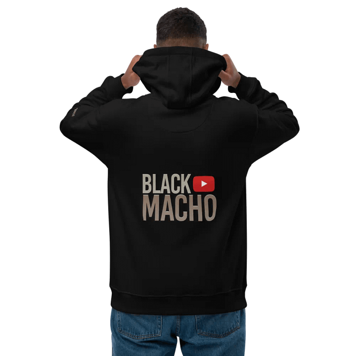Black Macho YouTube Hoodie product image (1)