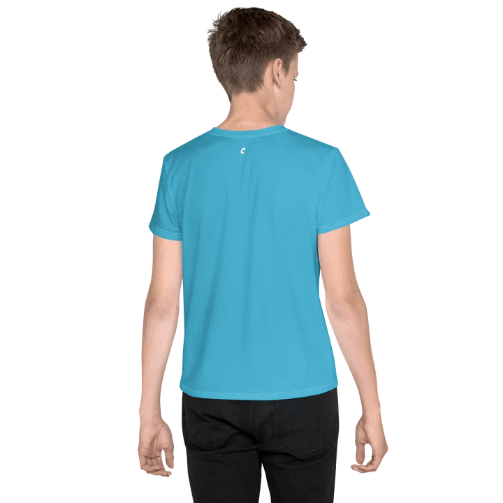 Blue Kids Crew Neck T-Shirt product image (2)