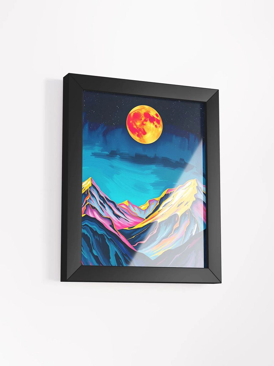 Surreal Moonlight Mountains Framed Poster product image (2)