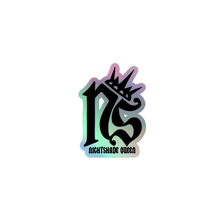 Nightshade Queen Logo Holographic Sticker product image (1)