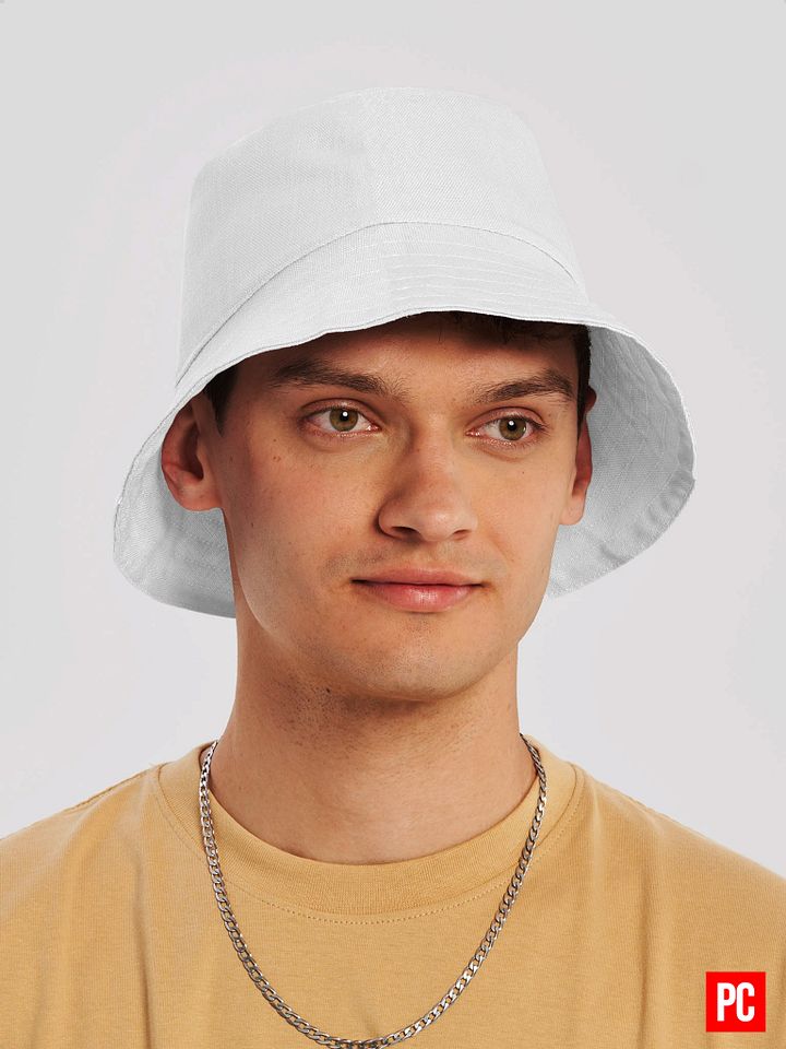 Plain Color White Bucket Hat product image (1)