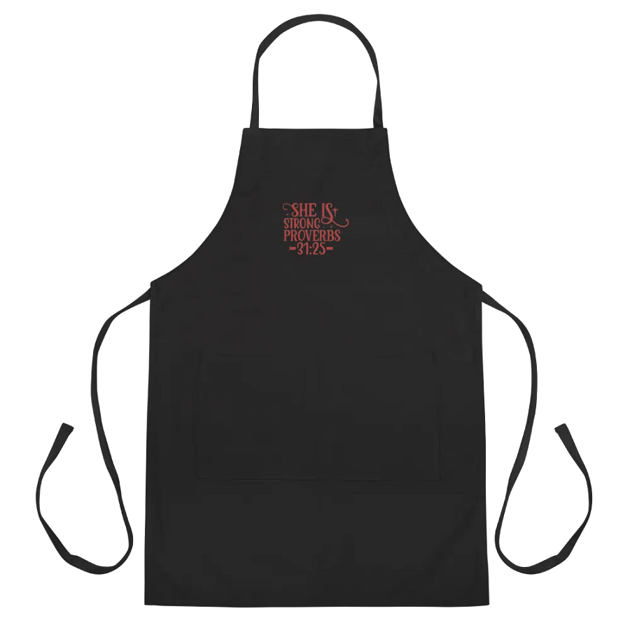 Proverbs 31:25 Embroidered Apron product image (2)