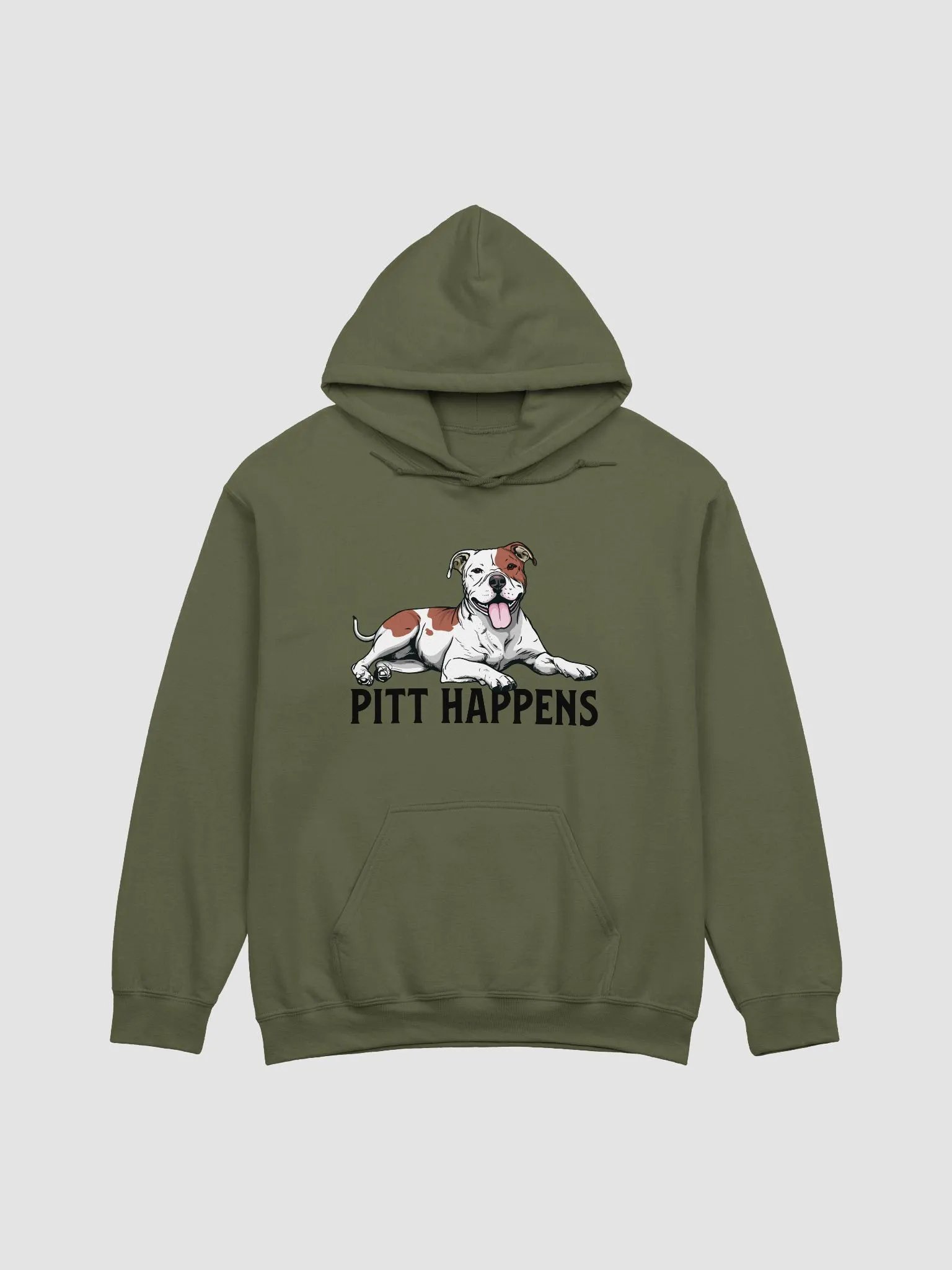 Pitt Happens Hooded Sweatshirt of a Pitbull Terrier | Funny Hoodie for Pittie and Staffy Paw-rents product image (16)