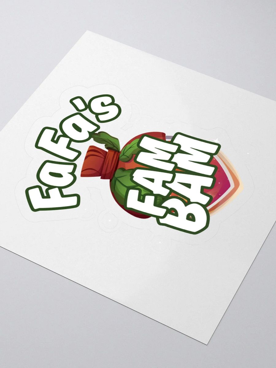 Steph fa fa Fam Bam Kiss Cut Stickers product image (3)