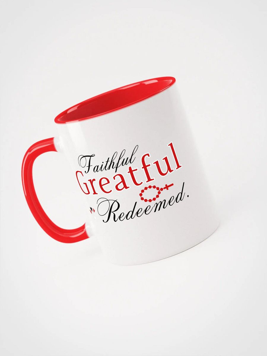 Faithful, Grateful , Redeemed Ceramic Mug product image (3)