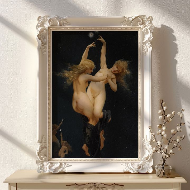 Twin Stars by Luis Ricardo Falero Vintage Art Print product image (21)