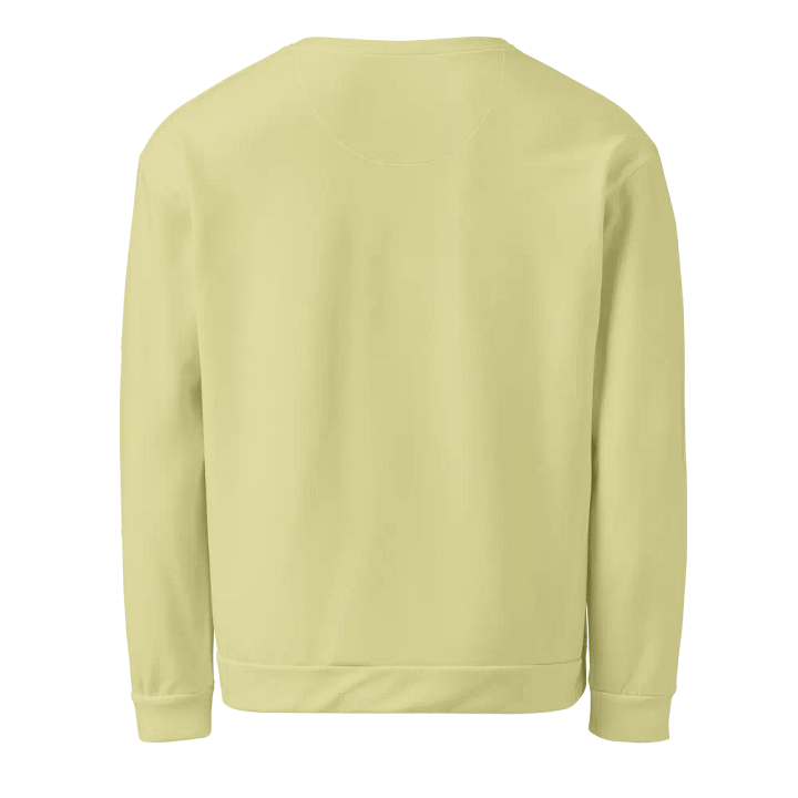 Plain Light Yellow True Summer Unisex Recycled Polyester Heavyweight Premium Sweatshirt by Treasure Pie product image (2)