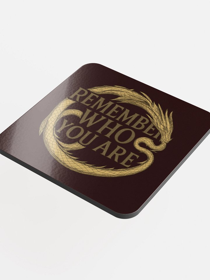 🔥 "Remember Who You Are" Flame Coaster – A Daily Dose of Power 🔥 product image (1)
