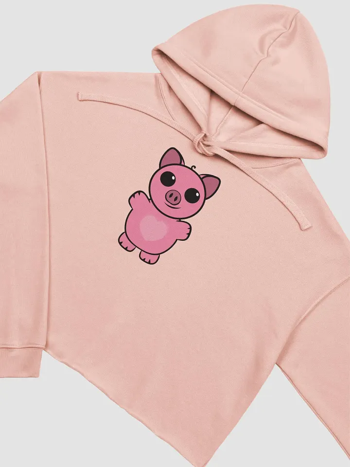 Squiggly Heart Fleece Crop Hoodie product image (2)
