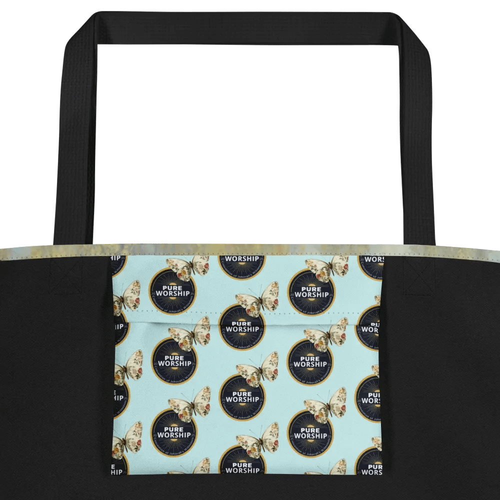 "Pure Worship" 2025 Convention | Gold Butterfly Fields Tote Bag product image (3)