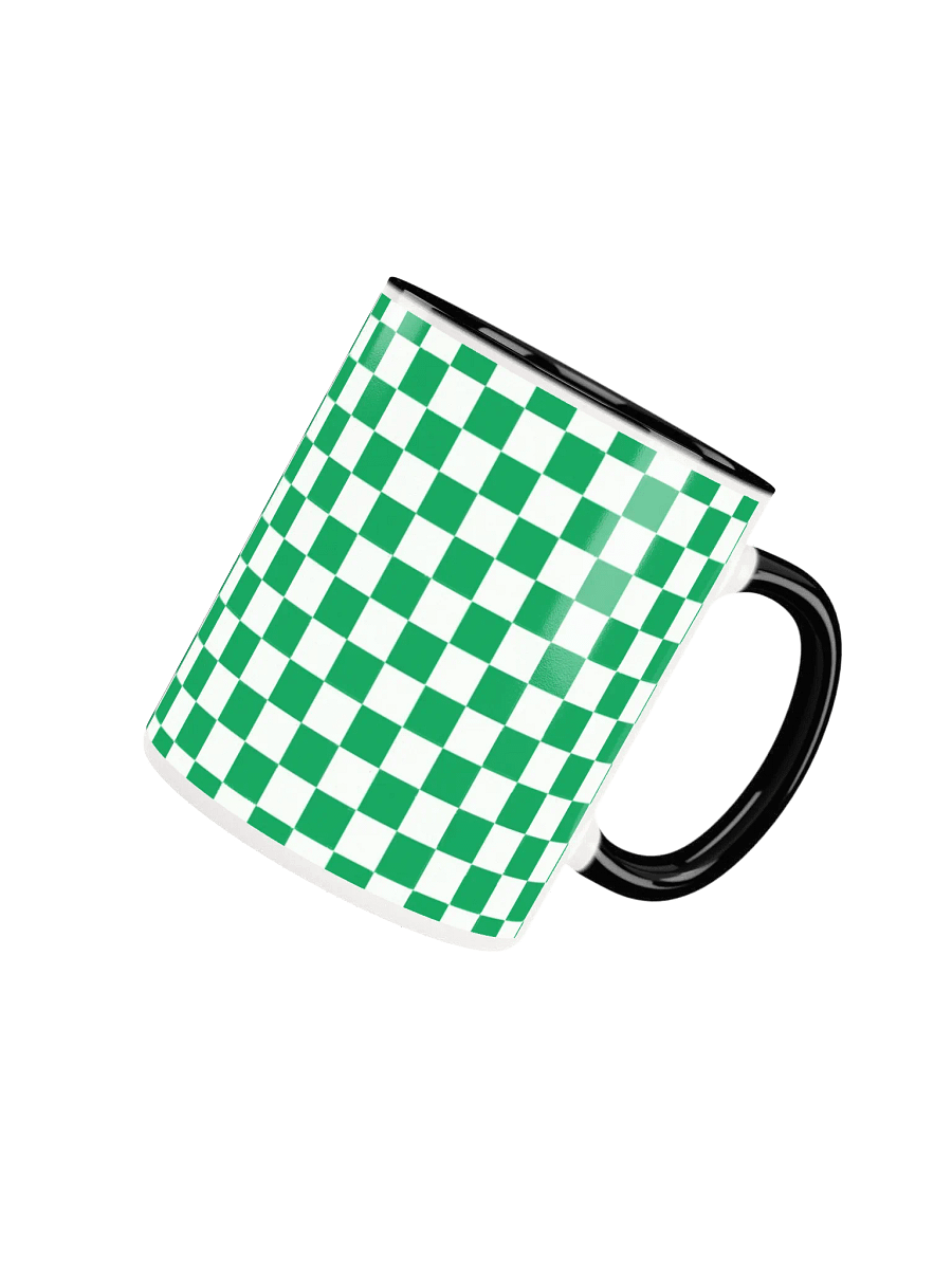 Checkered! Green and White Checkers Mug product image (4)