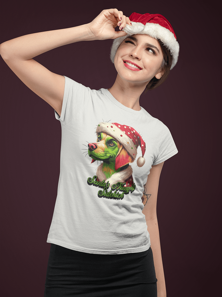 "SANTA’S NAUGHTY SIDEKICK" / T-SHIRT product image (1)