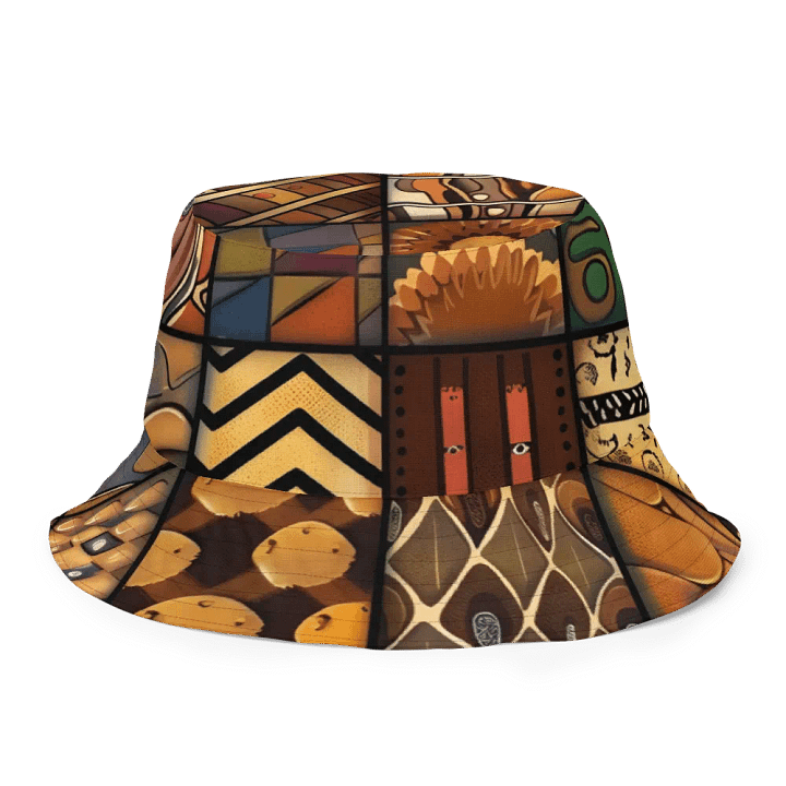 African Kinetic Kaleidoscope: Reversible Bucket Hat product image (2)