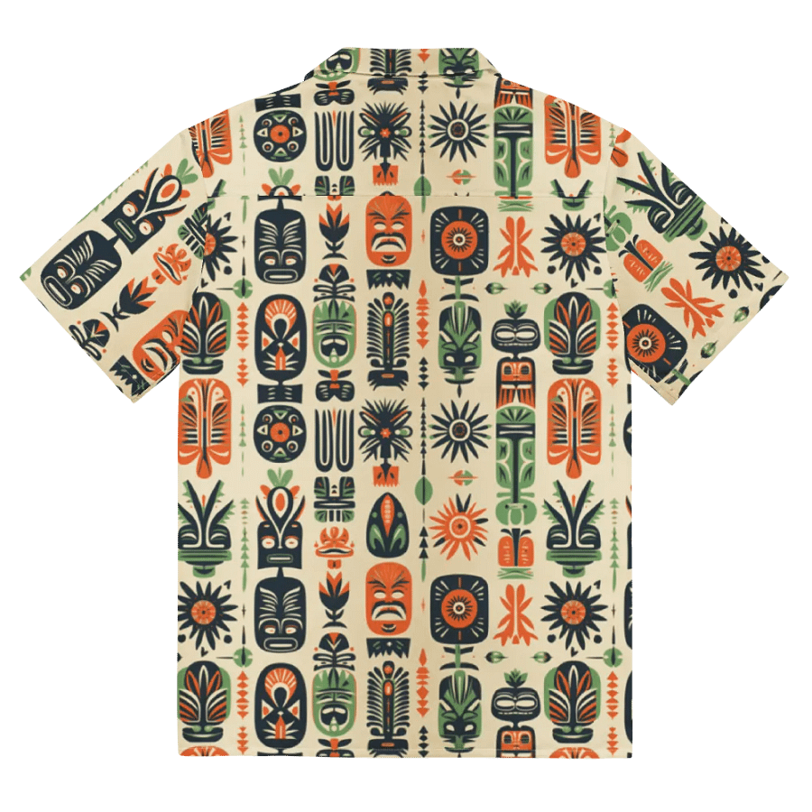 Retro Tiki Pattern Hawaiian Shirt product image (7)