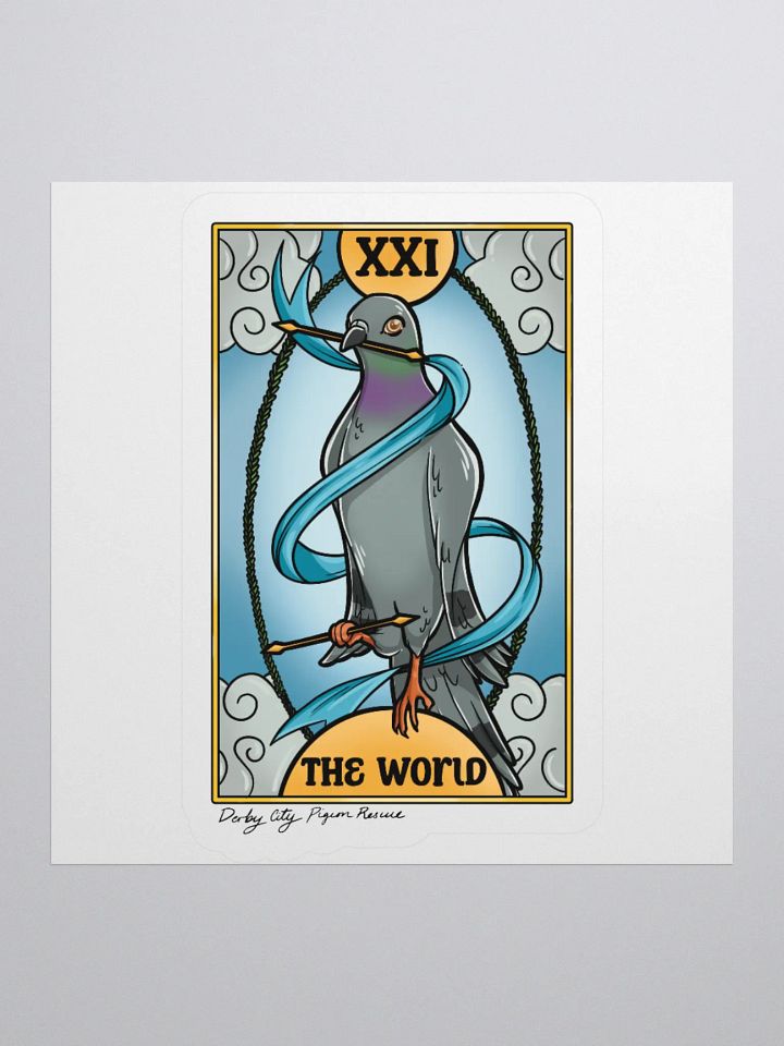 Pigeon Tarot Kiss Cut Stickers product image (1)