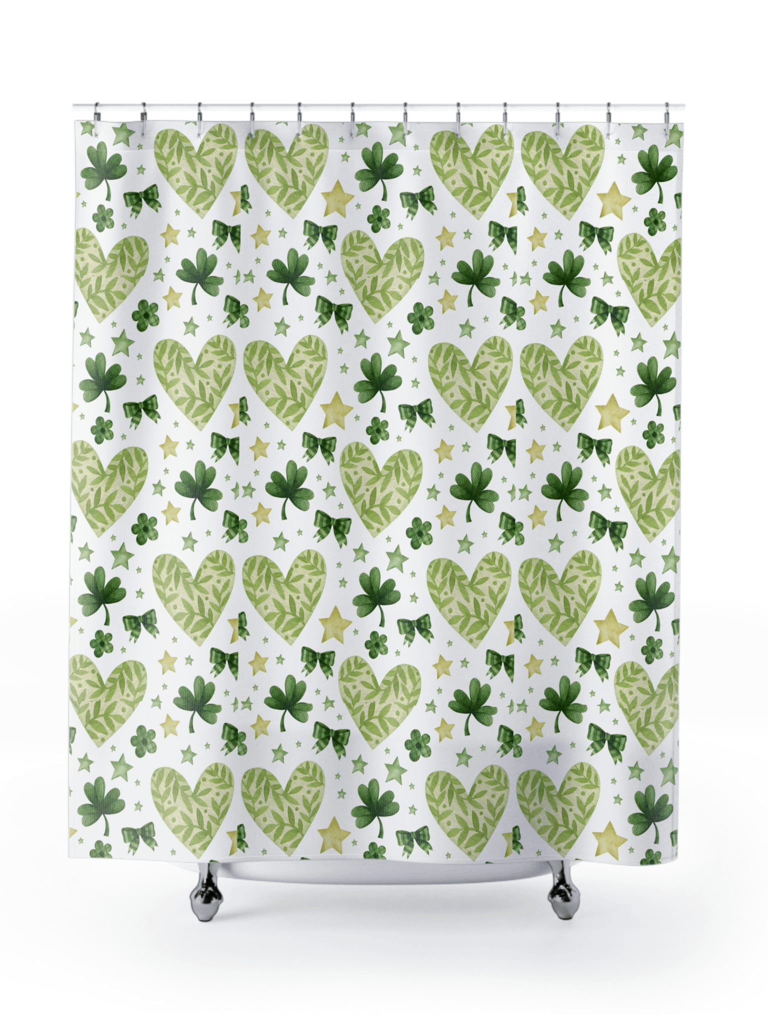 Lucky Heart Shower Curtian product image (4)