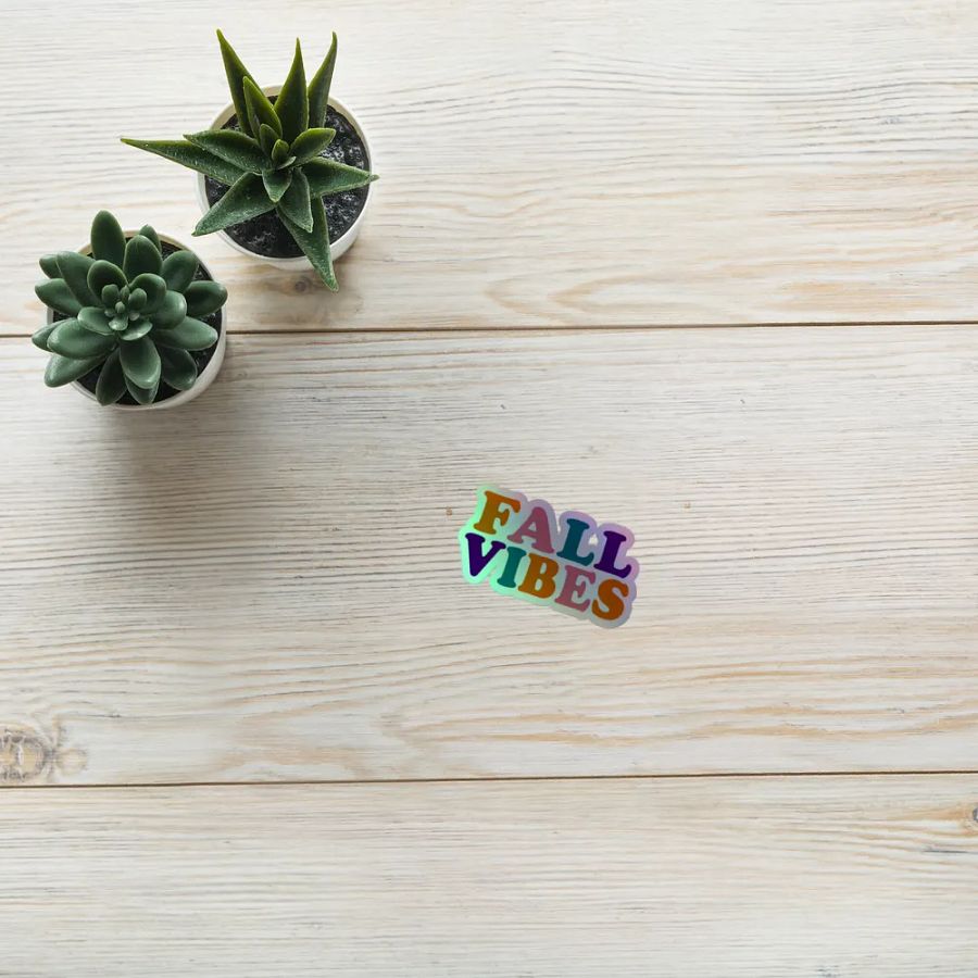 Fall Vibes Holographic Sticker Sheet product image (10)