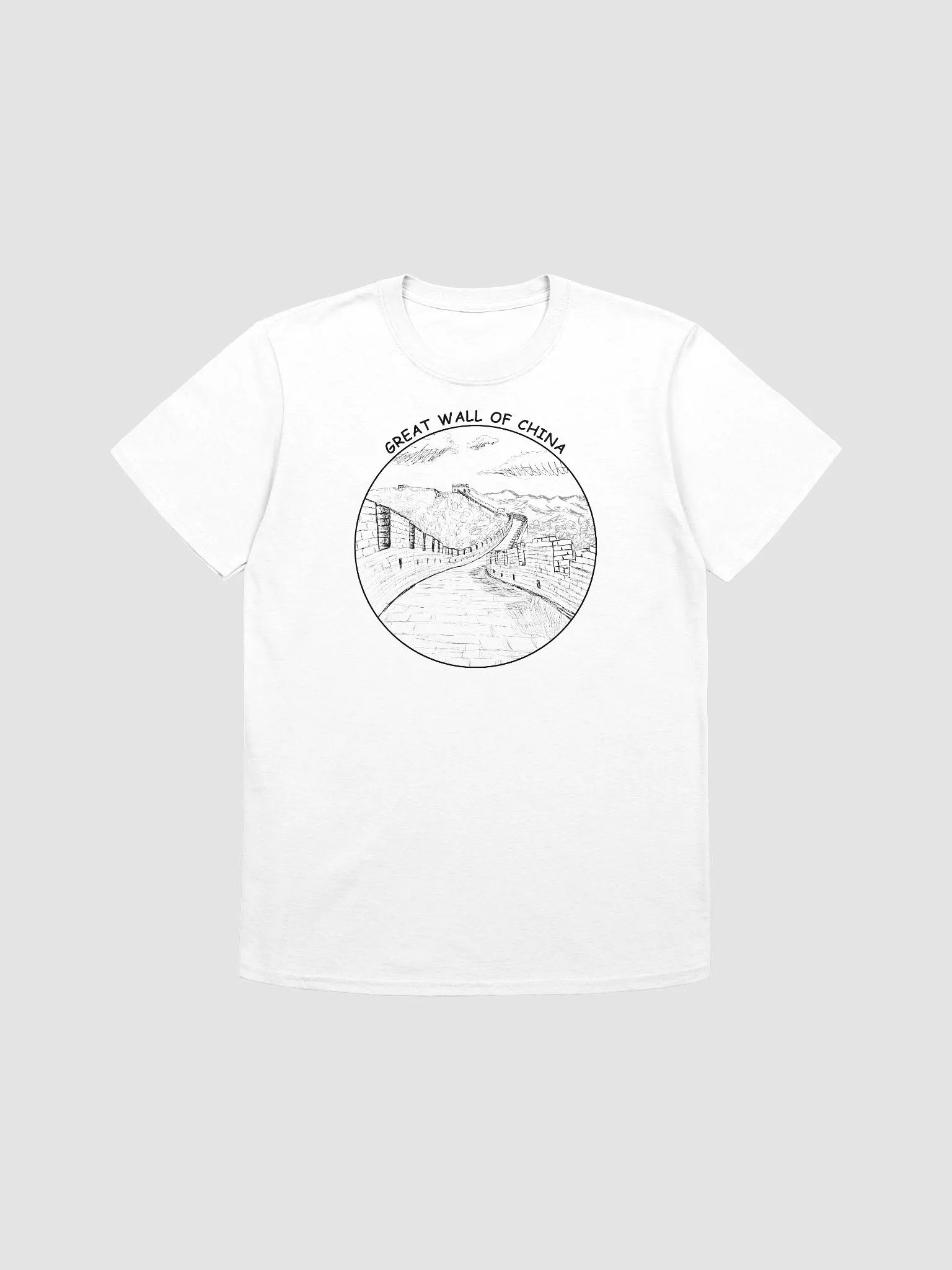 Great Wall of China Engineering Symbol Travel Souvenir T-Shirt product image (2)