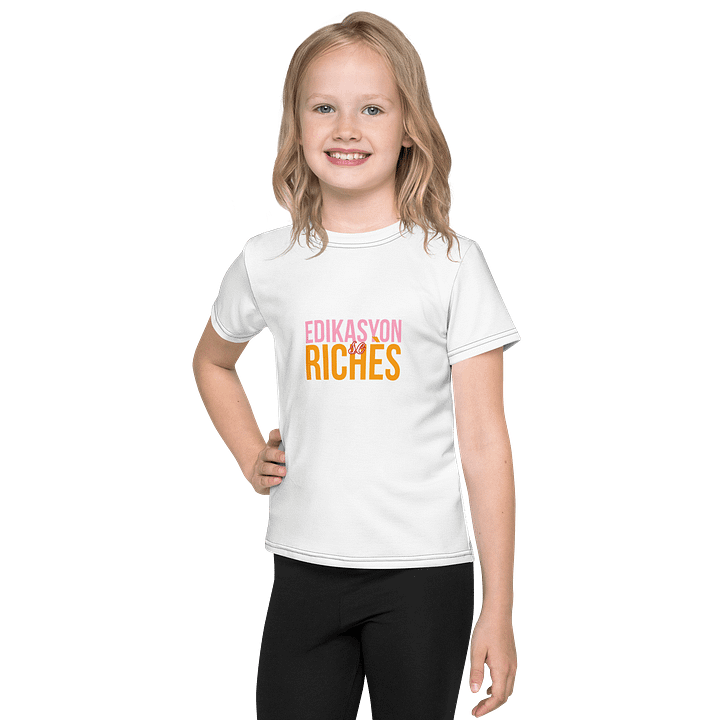 Kids' Crew Neck T-Shirt – Growing Minds. Big Message. product image (1)