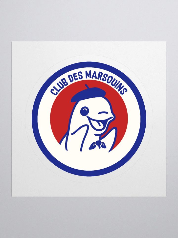 Collant en vinyle ''Club des marsouins'' product image (1)