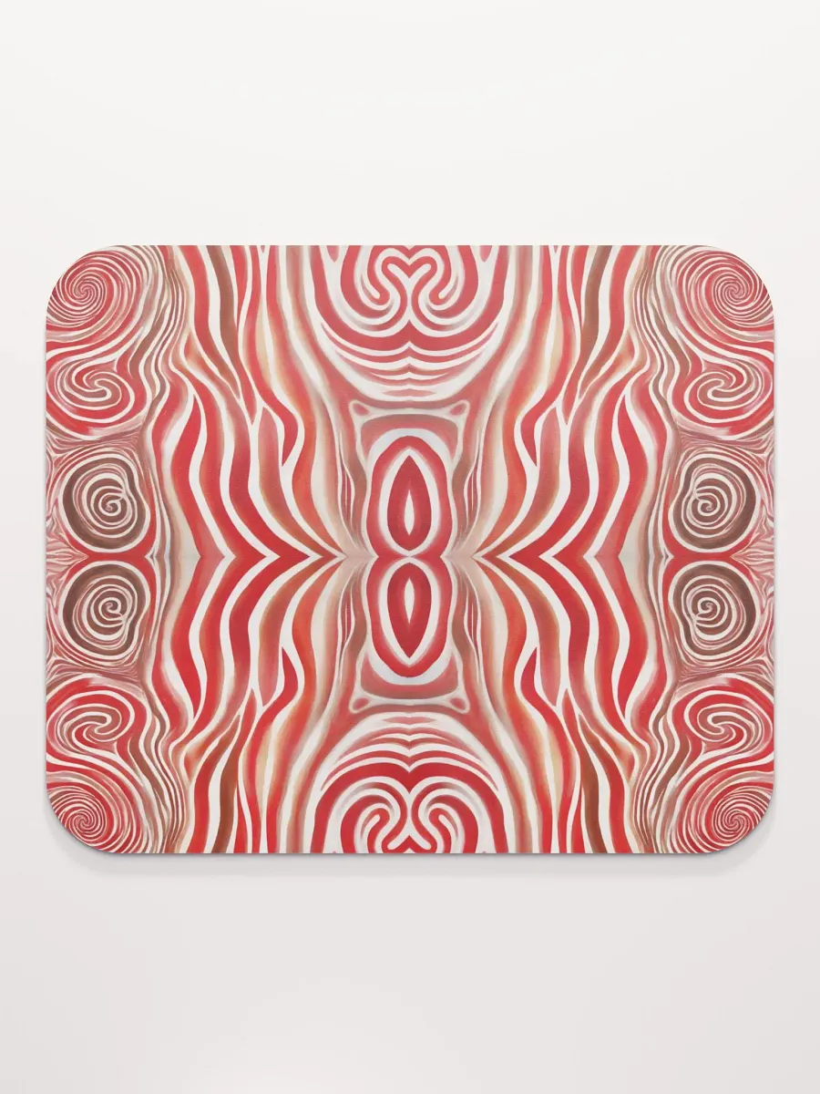 Funky Red Liquid Explosion Tie-Dye Classic Mouse Pad product image (3)