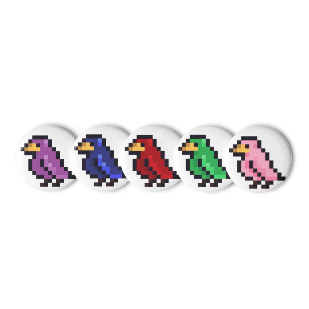 Sub Badge Birds Pin Set product image (1)