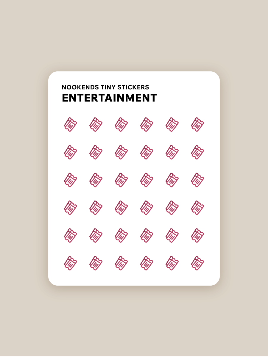 Tiny Stickers: Entertainment FREEBIE product image (1)