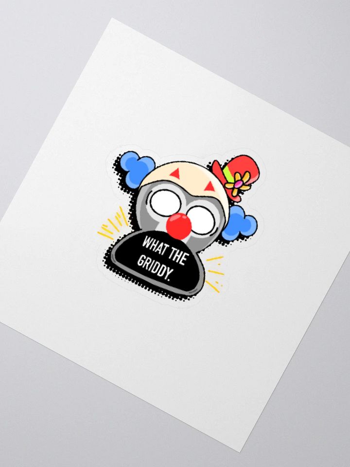 What the gritty sticker product image (2)