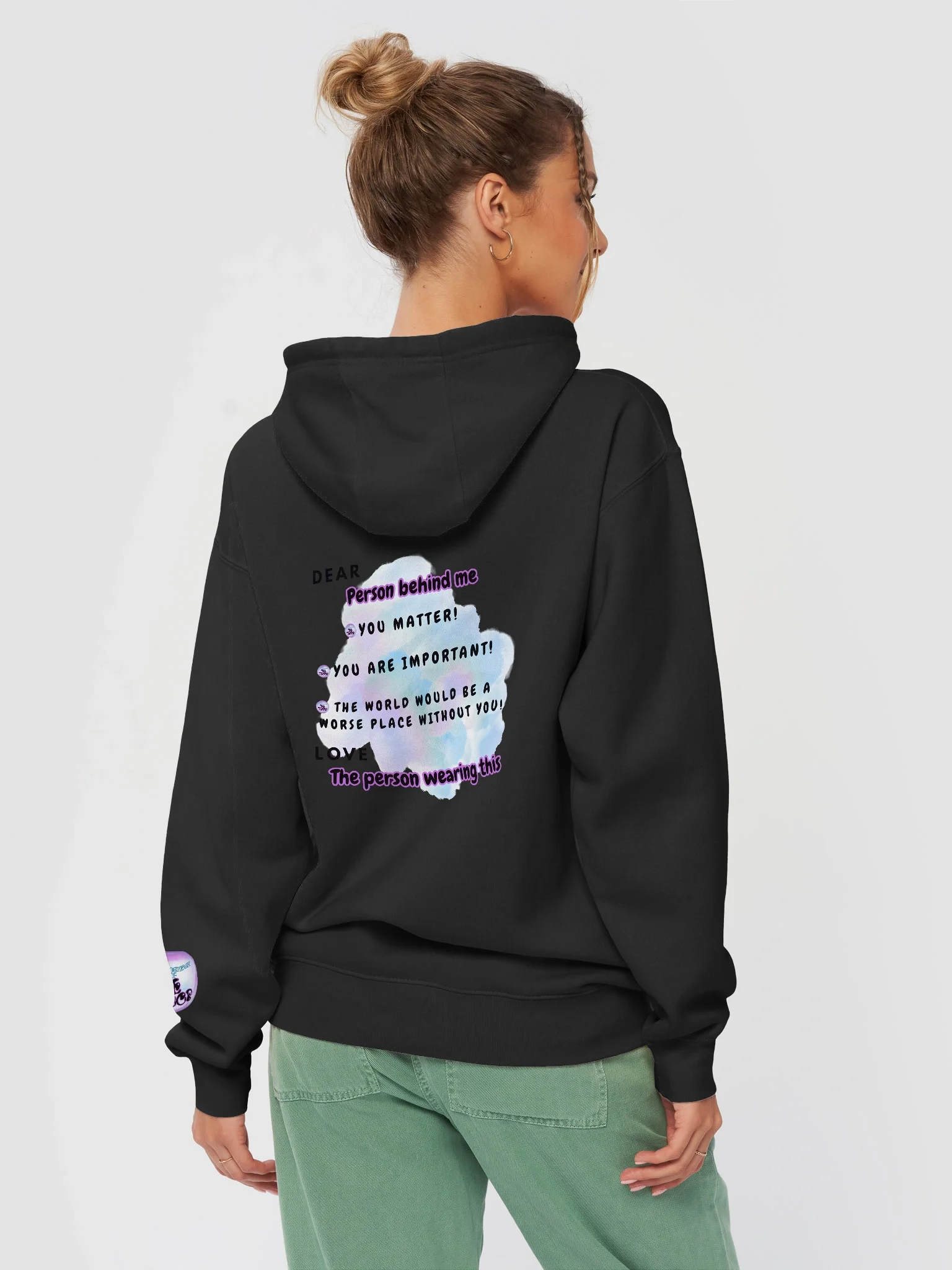 Mental Health Hoody w/ back message product image (28)