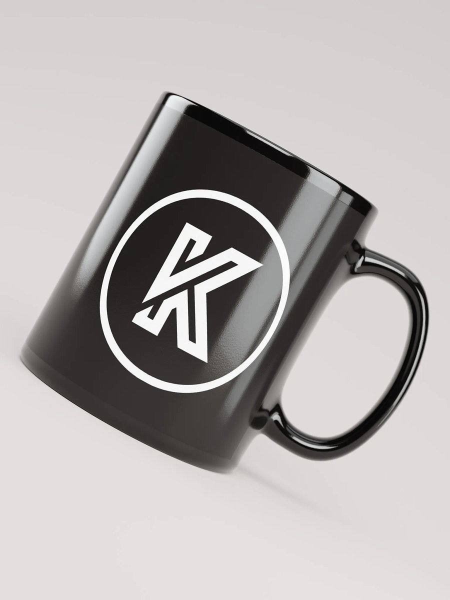 Black Glossy Mug with Logo product image (7)