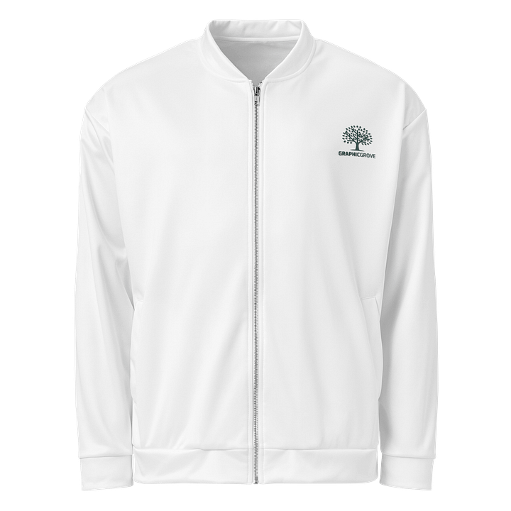 Graphic Grove Unisex All-Over Print Bomber Jacket - White, Nature-Inspired Design, Midweight product image (1)