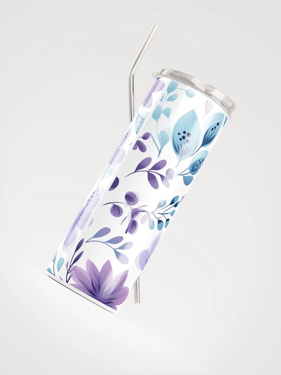 Pastel Purple Flowers 20oz Insulated Stainless Steel Tumbler – Ideal for Hot & Cold Drinks product image (4)