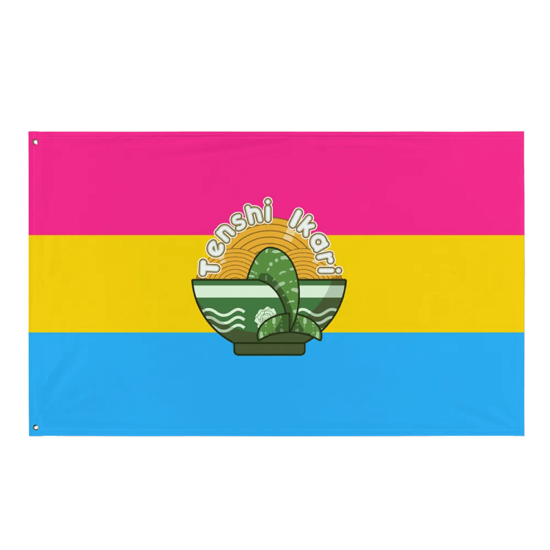 Pansexual Flag with IkariTenshi's Channel Logo