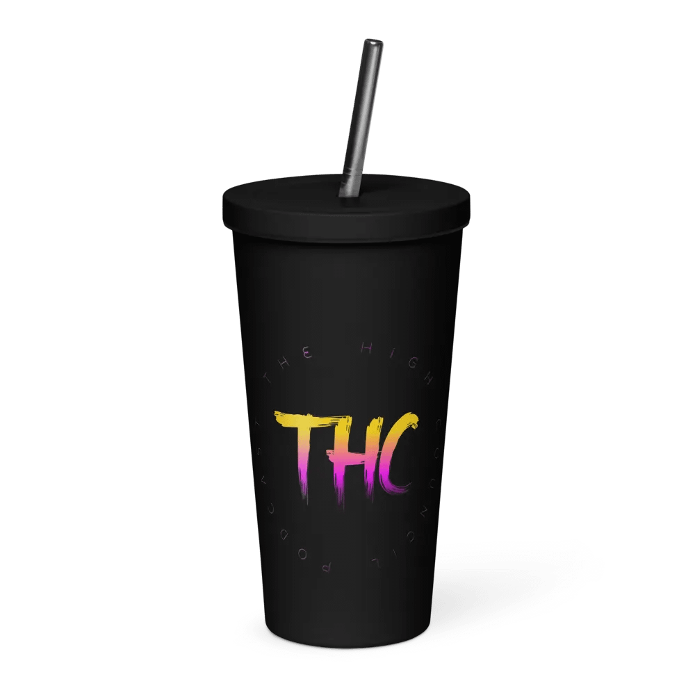 THC - Insulated Tumbler with a Straw product image (1)