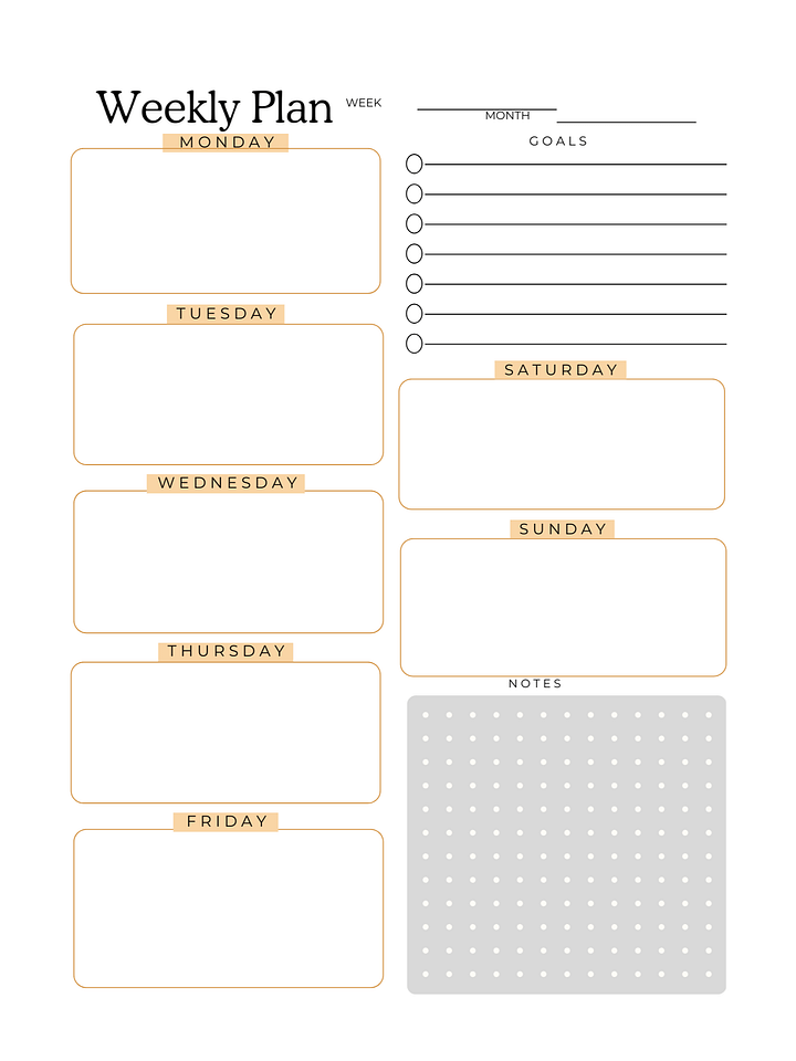 The Weekly Life Planner: Weekly Focus Planner: A Logbook for Intentional Planning and Reflection Master Your Week: A Productivity Logbook for Weekly Scheduling and Task Tracking product image (1)