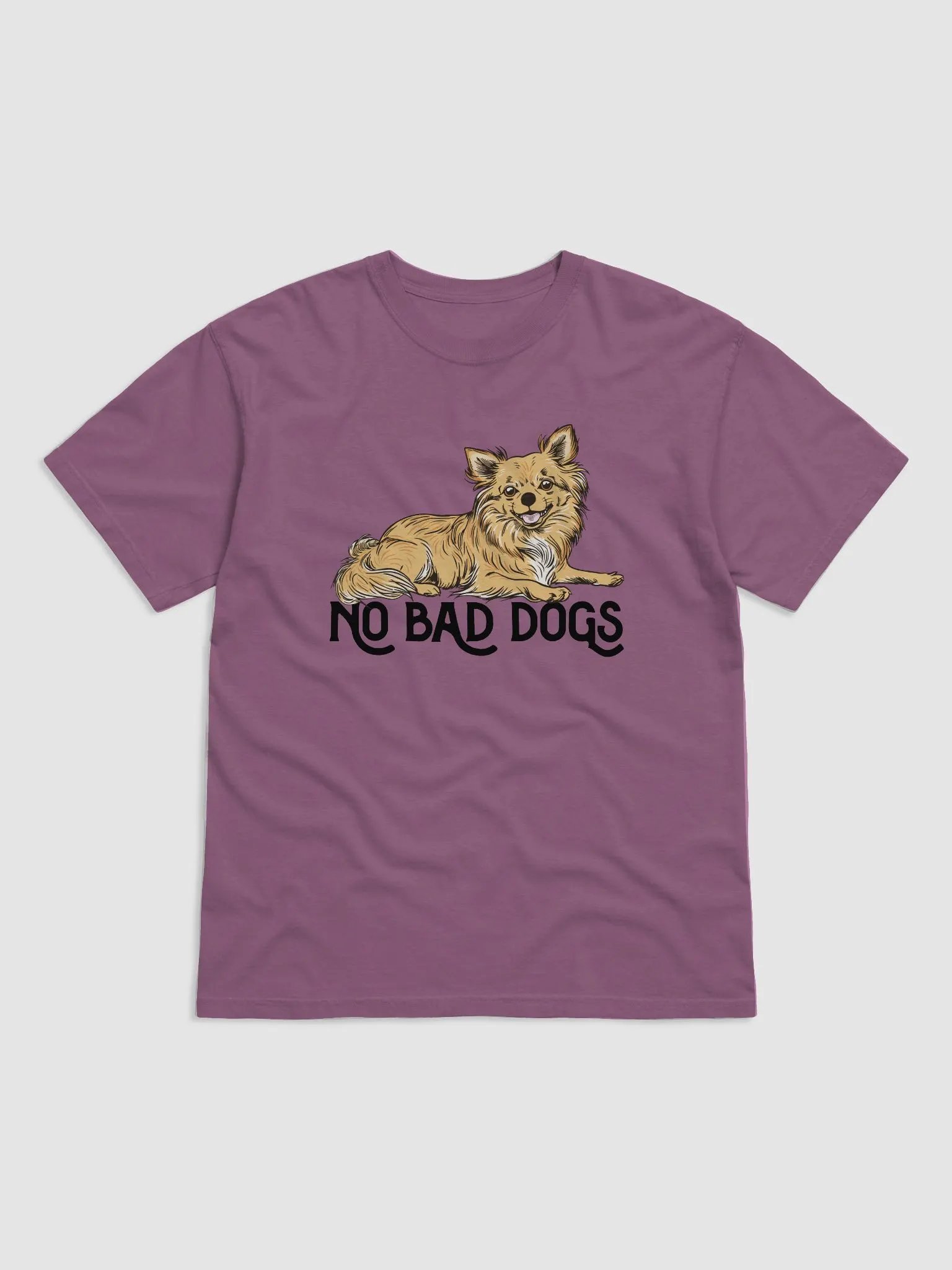 No Bad Dogs T-Shirt of a Long-Haired Chihuahua | Funny T-Shirt for Chihuahua Paw-rents product image (9)